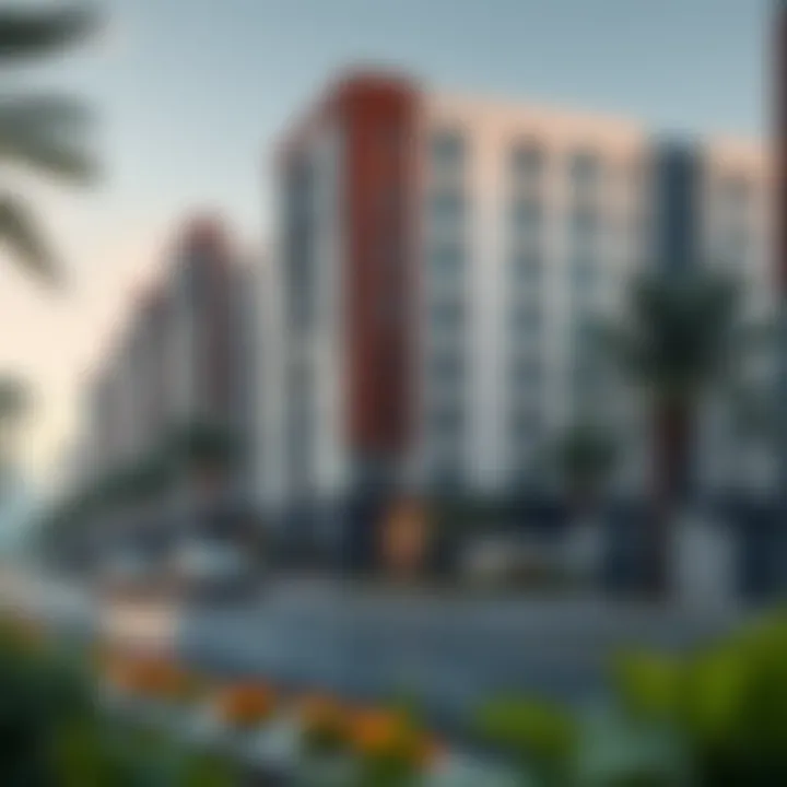 Modern residential developments along Al Sufouh Road