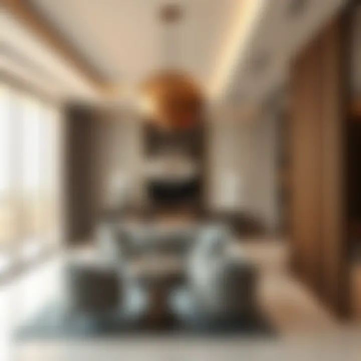 Modern Interior Design of Al Warsan Tower Interior design elements of Al Warsan Tower
