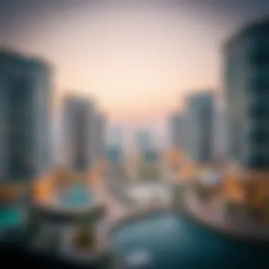 A panoramic view of Aldar Real Estate projects in Abu Dhabi