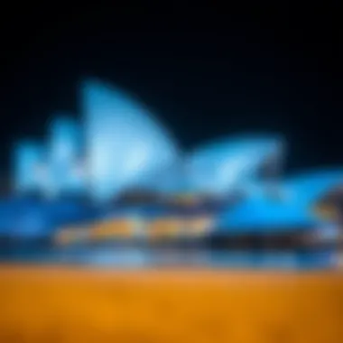 The serene beauty of the Dubai Opera House at night