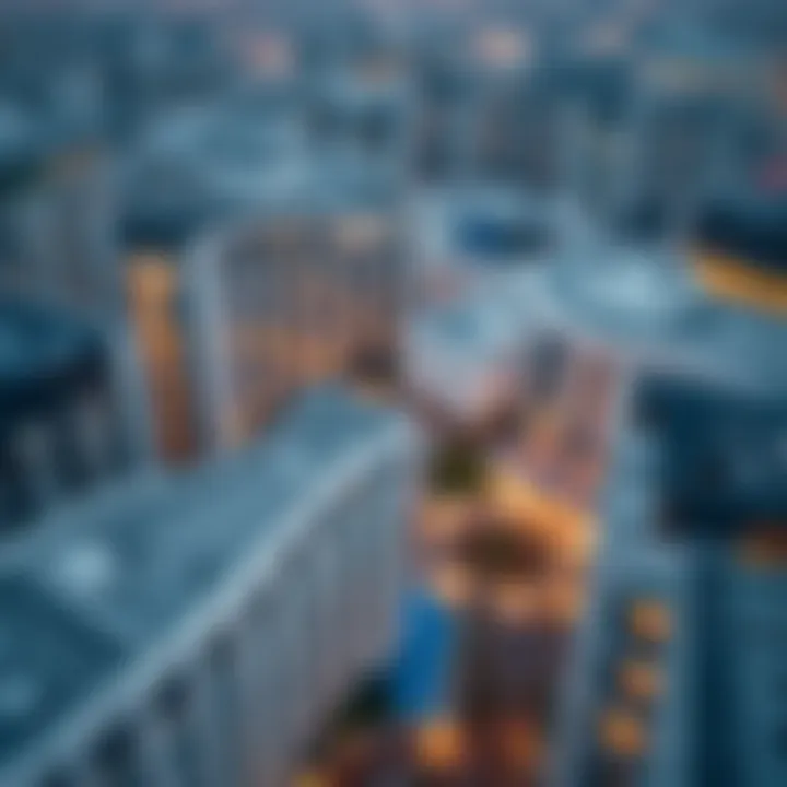 Aerial view of Arjan showcasing its modern architecture