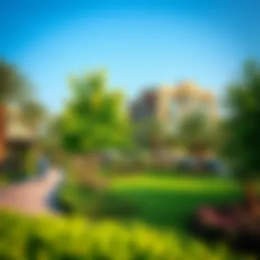 Green spaces and parks in Arjan promoting outdoor living