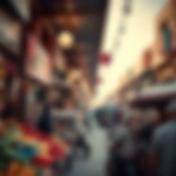 Vibrant market scene in Arjan highlighting local culture