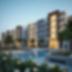 Stunning view of a luxury residential project by Azizi Properties