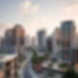 A stunning skyline view of Dubai featuring modern architecture and luxury buildings