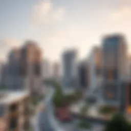 A stunning skyline view of Dubai featuring modern architecture and luxury buildings