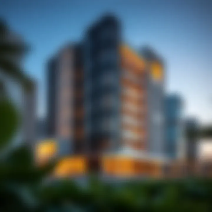 Exterior view of Baccarat Residences showcasing modern architecture