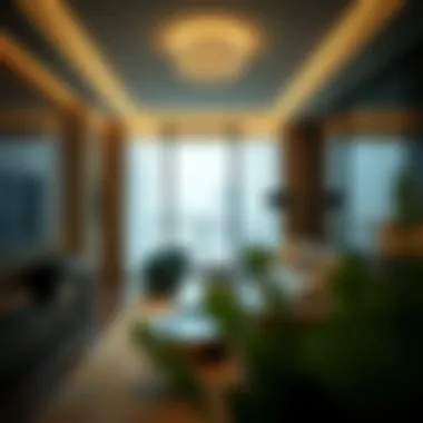 Luxurious interior of a Baccarat Residence apartment