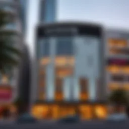 Exterior view of الباهية مول showcasing its modern architectural design