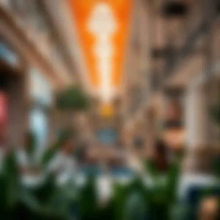 Community engagement and social spaces within the mall