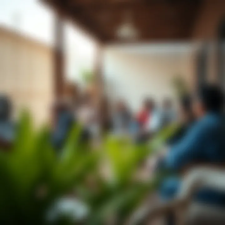 Social Dynamics in Shared Living Community gathering illustrating social dynamics in shared living