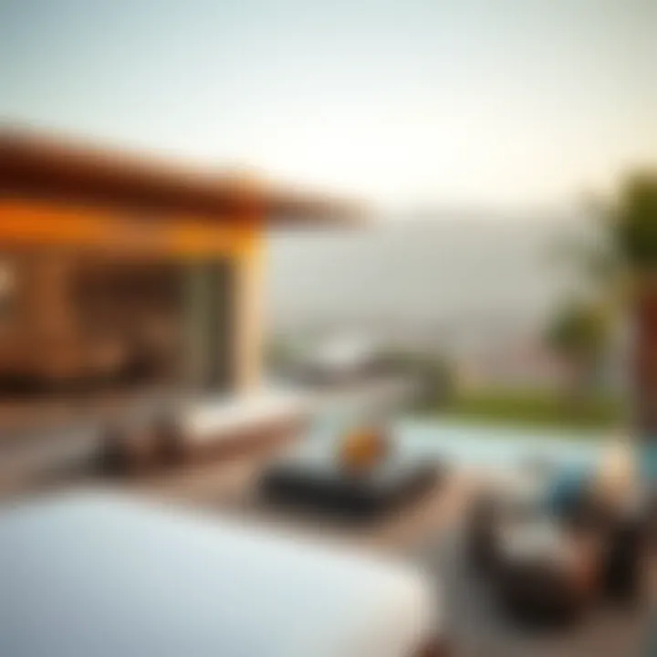 Scenic view of Satwa Villa surroundings