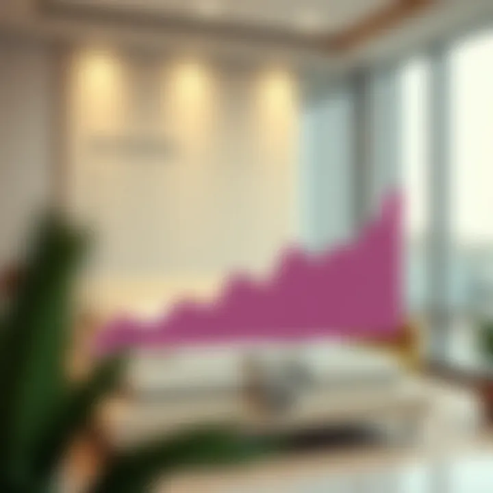 Trends in the Real Estate Market Graph displaying trends in Muwaileh's real estate market