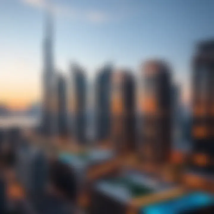 Modern Apartments Showcasing Dubai's Skyline Modern apartment skyline in Dubai