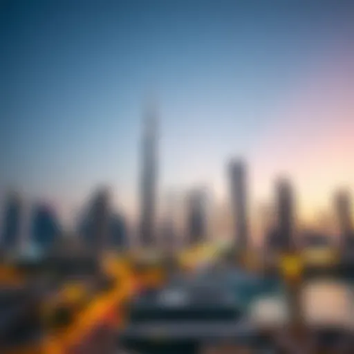 Luxurious Dubai skyline