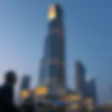 Stunning view of Bin Kamil Tower showcasing its architectural brilliance