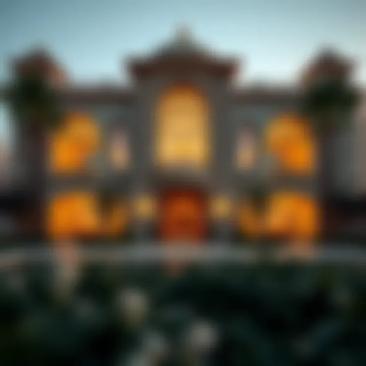 Elegant architectural design of a بنت هاوس in Dubai