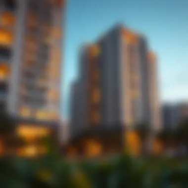 Residential Elegance in البوليفارد دبي Luxurious residential buildings within البوليفارد دبي