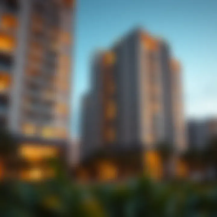 Residential Elegance in البوليفارد دبي Luxurious residential buildings within البوليفارد دبي