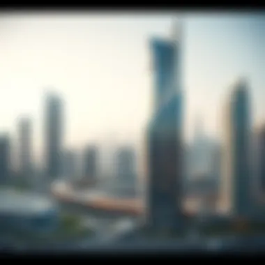 Panoramic View of Building K1 A panoramic view showcasing the breathtaking design of Building K1 in Dubai