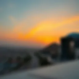 Stunning view of برج الريم at sunset