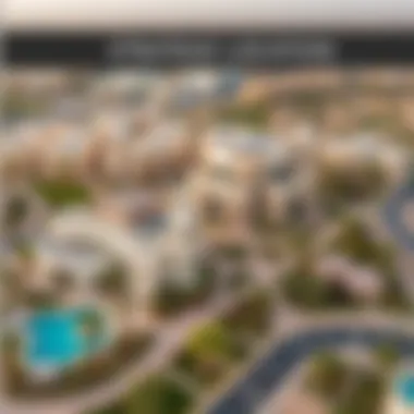 Aerial view of Cordoba Residence and surrounding neighborhood showcasing prime location