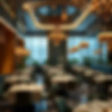 Elegant Ambiance of Dubai's Finest Restaurants Elegant ambiance of a high-end restaurant
