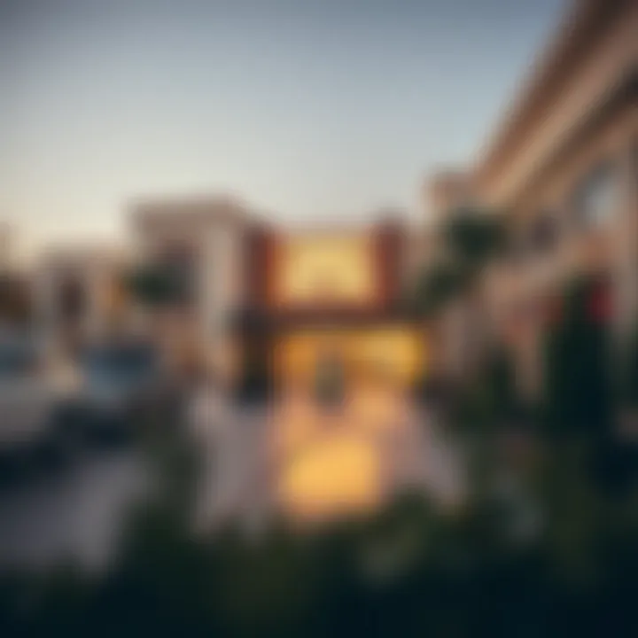 Surrounding amenities near Damac Majestine including shopping and parks