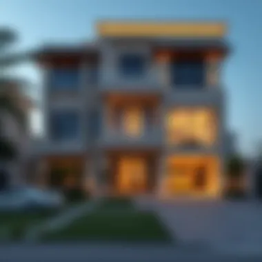 Stunning Architecture of Dubai Holiday Homes Luxurious exterior design of a holiday home in Dubai