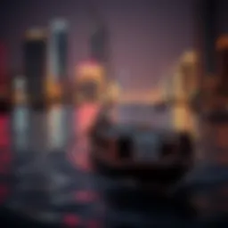 Traditional abra navigating through Dubai Creek