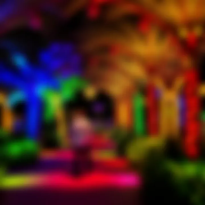 Illuminated pathways of Dubai Garden Glow showcasing vibrant colors