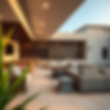 Spacious outdoor living area in Dubai Hills Sidra