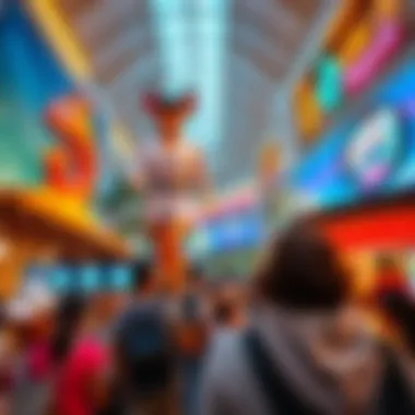 Visitors enjoying entertainment options at Dubai Mall