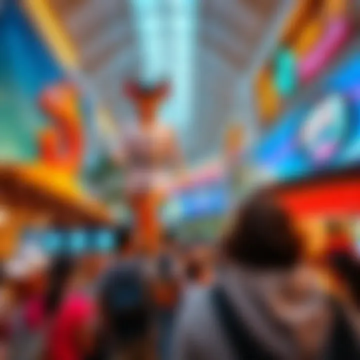 Visitors enjoying entertainment options at Dubai Mall