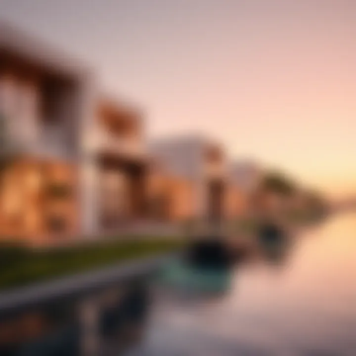 Modern architectural design of Dubai villas