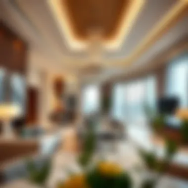 Elegant Interior Design of Dubai Villa Spacious villa interior highlighting modern decor and furnishings