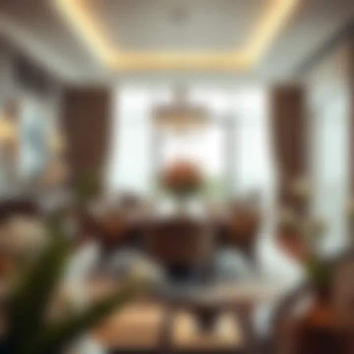 Elegant dining area showcasing luxury decor