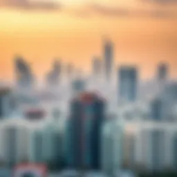 Stunning skyline view of Bur Dubai showcasing residential buildings
