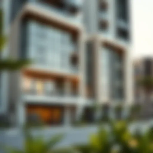 Contemporary Design of Muwaileh Commercial Flats Modern apartment exterior in Muwaileh Commercial