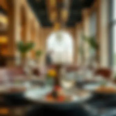Exquisite Dining Experience at فندق فايف جميرا Gourmet dining experience at فندق فايف جميرا featuring exquisite culinary presentation