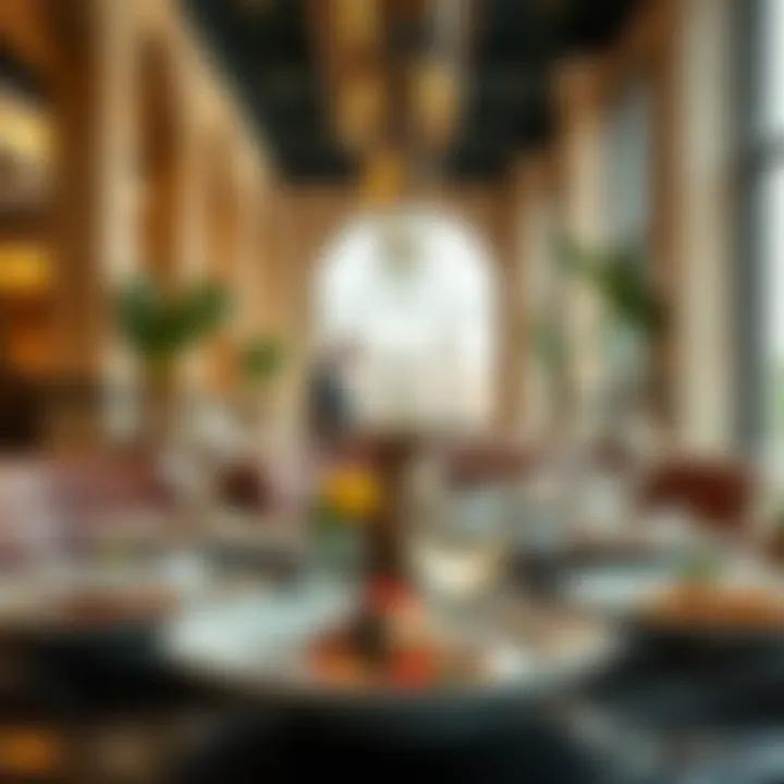 Exquisite Dining Experience at فندق فايف جميرا Gourmet dining experience at فندق فايف جميرا featuring exquisite culinary presentation