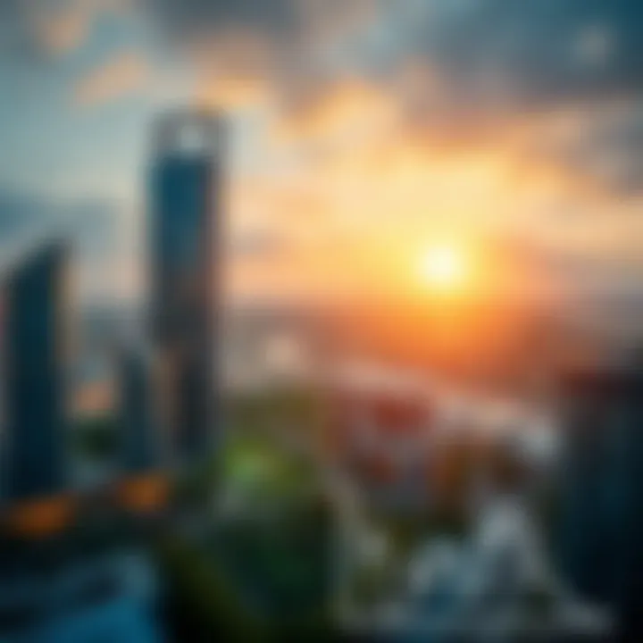 Investment opportunities depicted through financial graphs related to Golf Panorama Tower