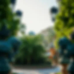 Vibrant greenery in حديقة مشيرف