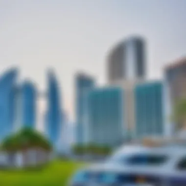 The vibrant colors and architecture of Dubai Marina