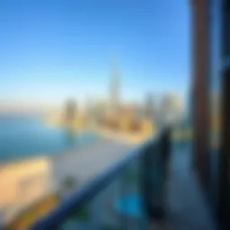 Stunning view of Jumeirah Beach Residence skyline