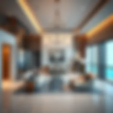 Luxurious interior design of a Marina Residence apartment