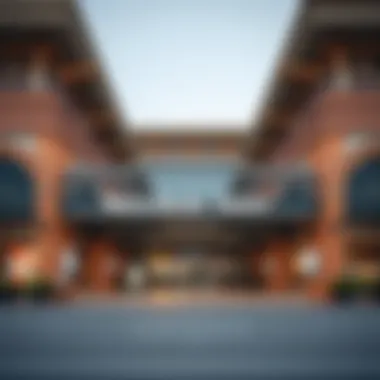 Exterior view of Meena Bazaar Dubai Metro Station showcasing architectural design