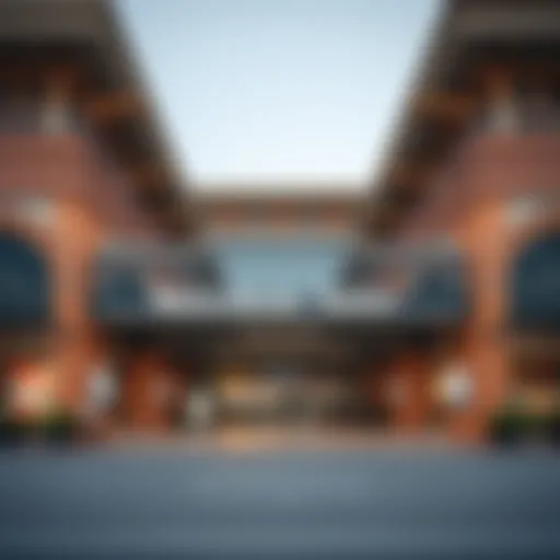 Exterior view of Meena Bazaar Dubai Metro Station showcasing architectural design