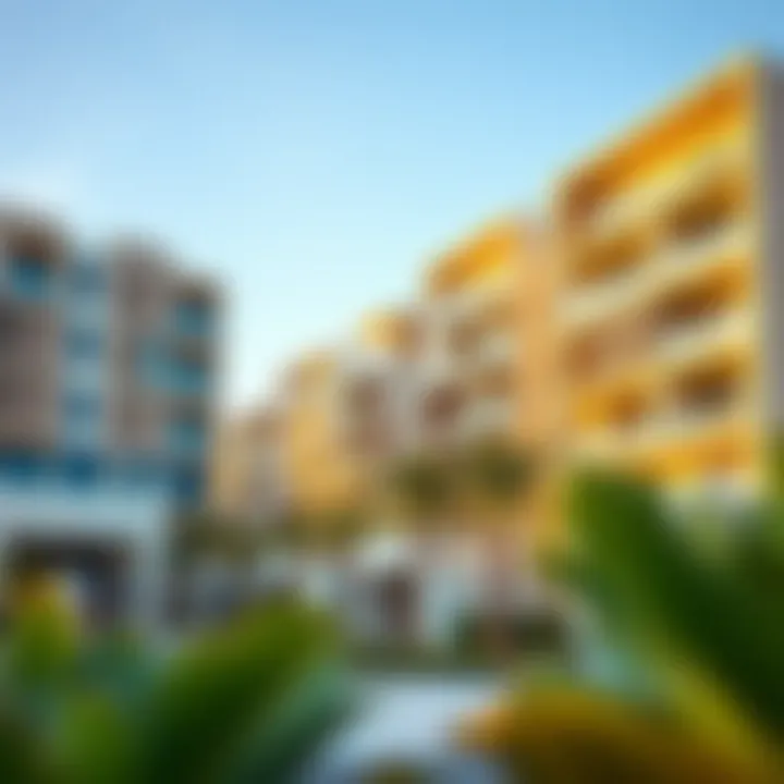 Modern residential buildings in Meraas Jebel Ali Hills with innovative designs