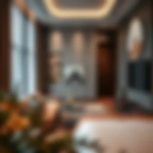 Sophisticated Studio Design in Deira Modern studio interior showcasing elegant design and space utilization